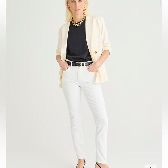 J. Crew 9" toothpick jean in white wash - Picture 1 of 7